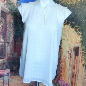 J.Crew off white blouse